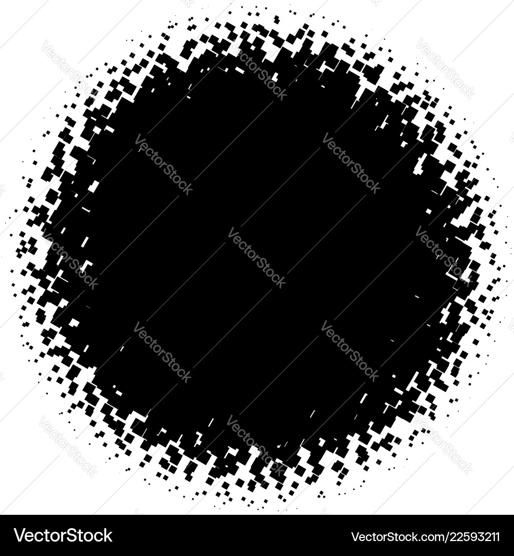 Halftone element with square or triangle instead Halftone element with square or triangle instead vector image