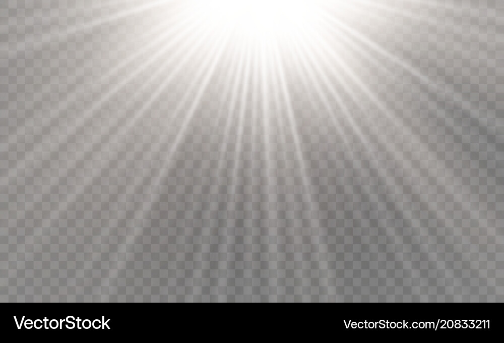Light Burst Special Effect with Rays vector image