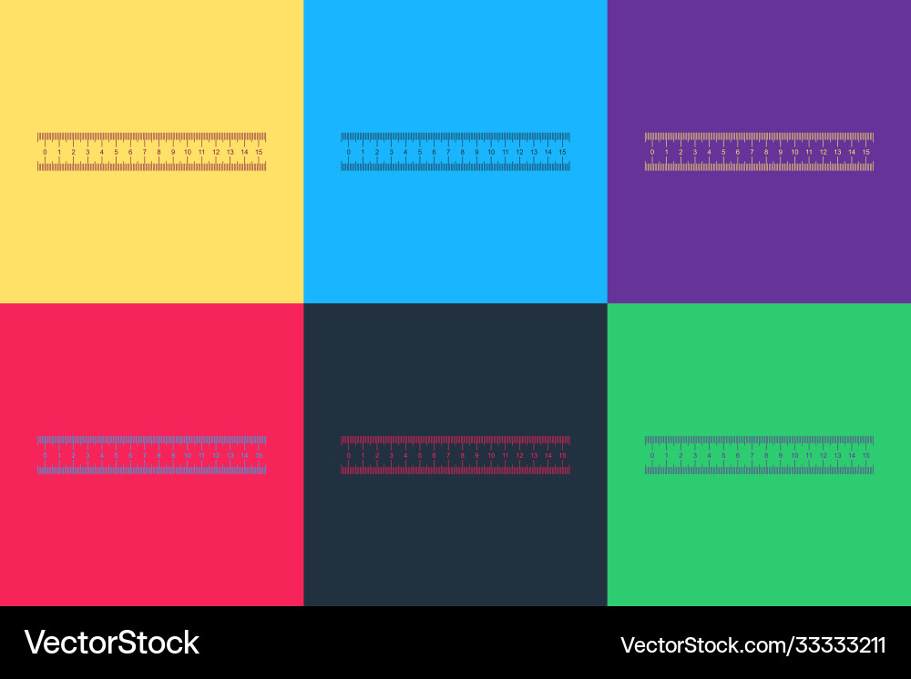 Pop art ruler icon isolated on color background Pop art ruler icon isolated on color background vector image