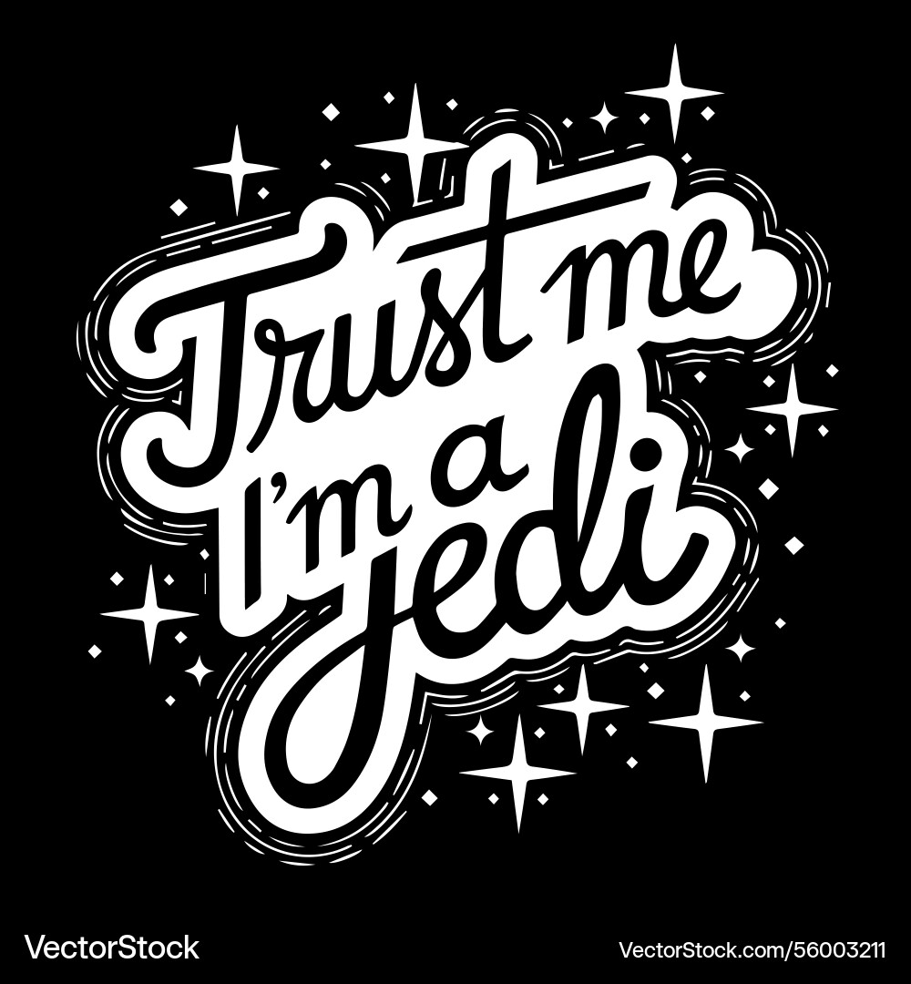 Retro style curvy script font stars and sparkles vector image