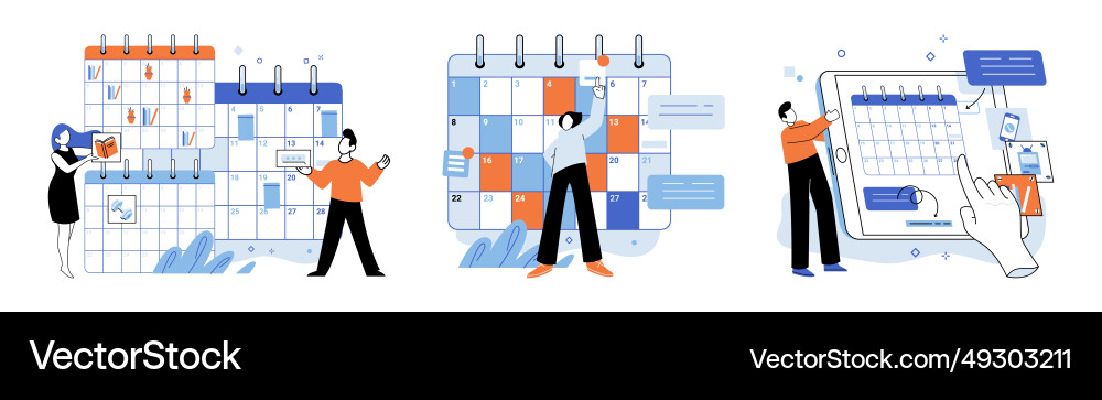Time management optimization Time management optimization vector image