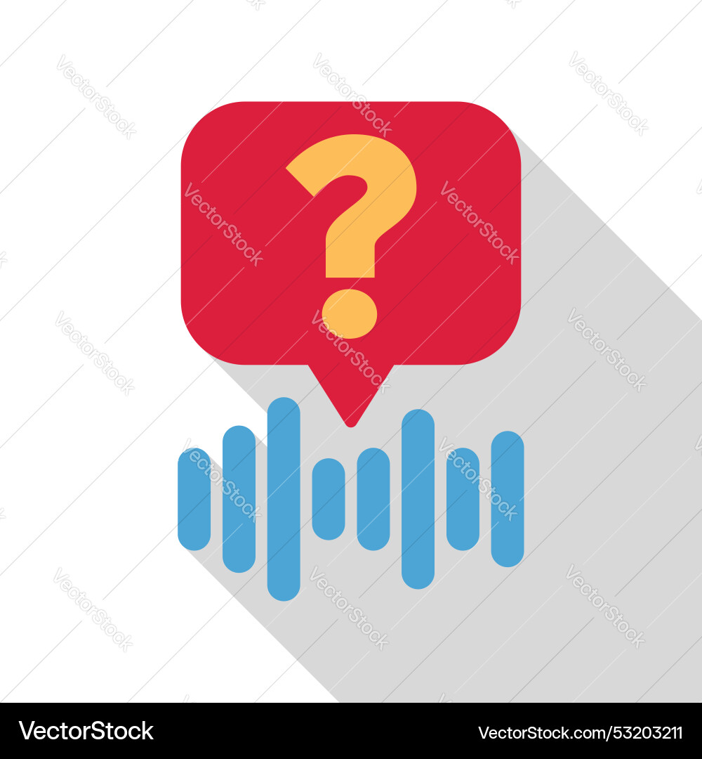 Voice assistant answering question using Vector Image