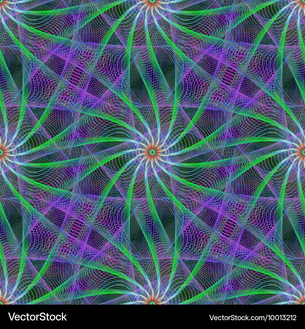 Fractal design pattern background vector image
