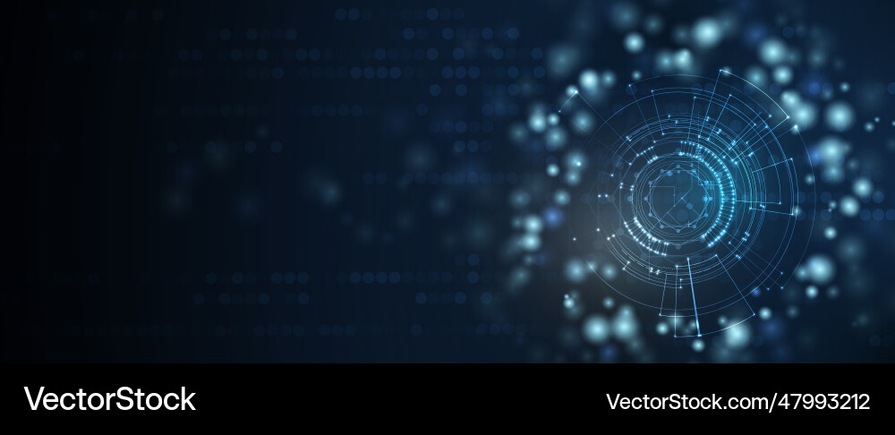 Futuristic Tech Background - Abstract Tech vector image
