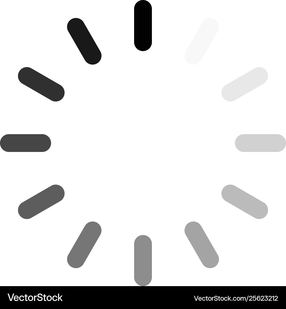 Loading progress - computer graphic symbol vector image