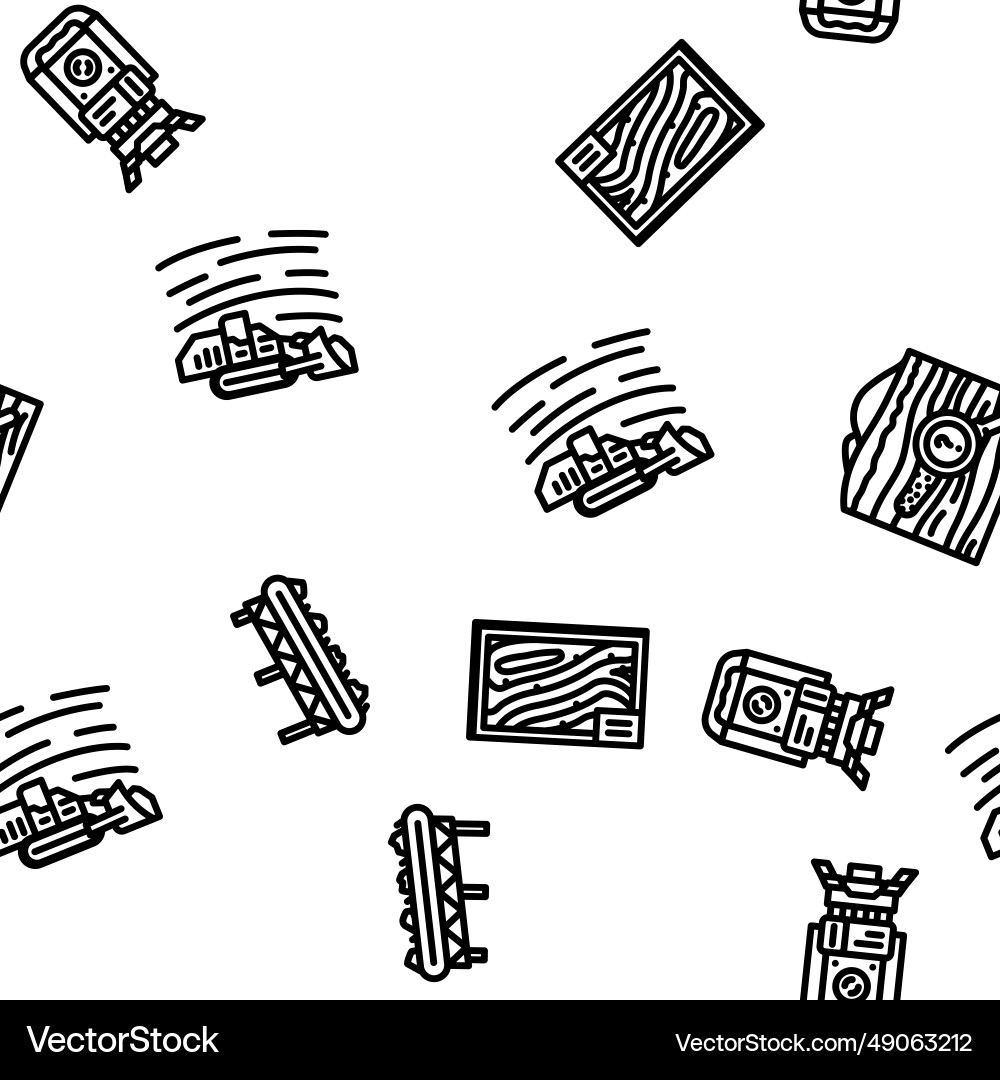 Mining engineer industry seamless pattern Mining engineer industry seamless pattern Vector Image