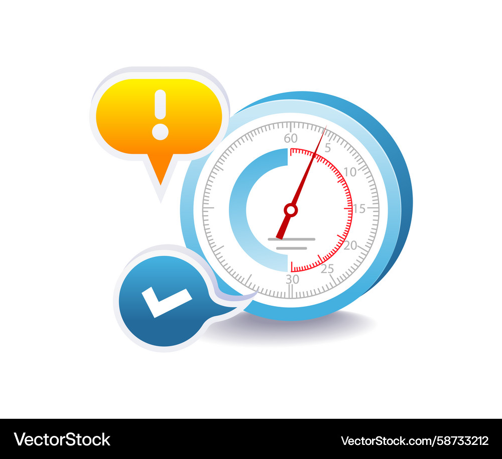 RPM Speed Indicator Vector Image