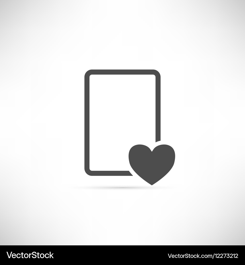 Wish list icon empty Vector Image
