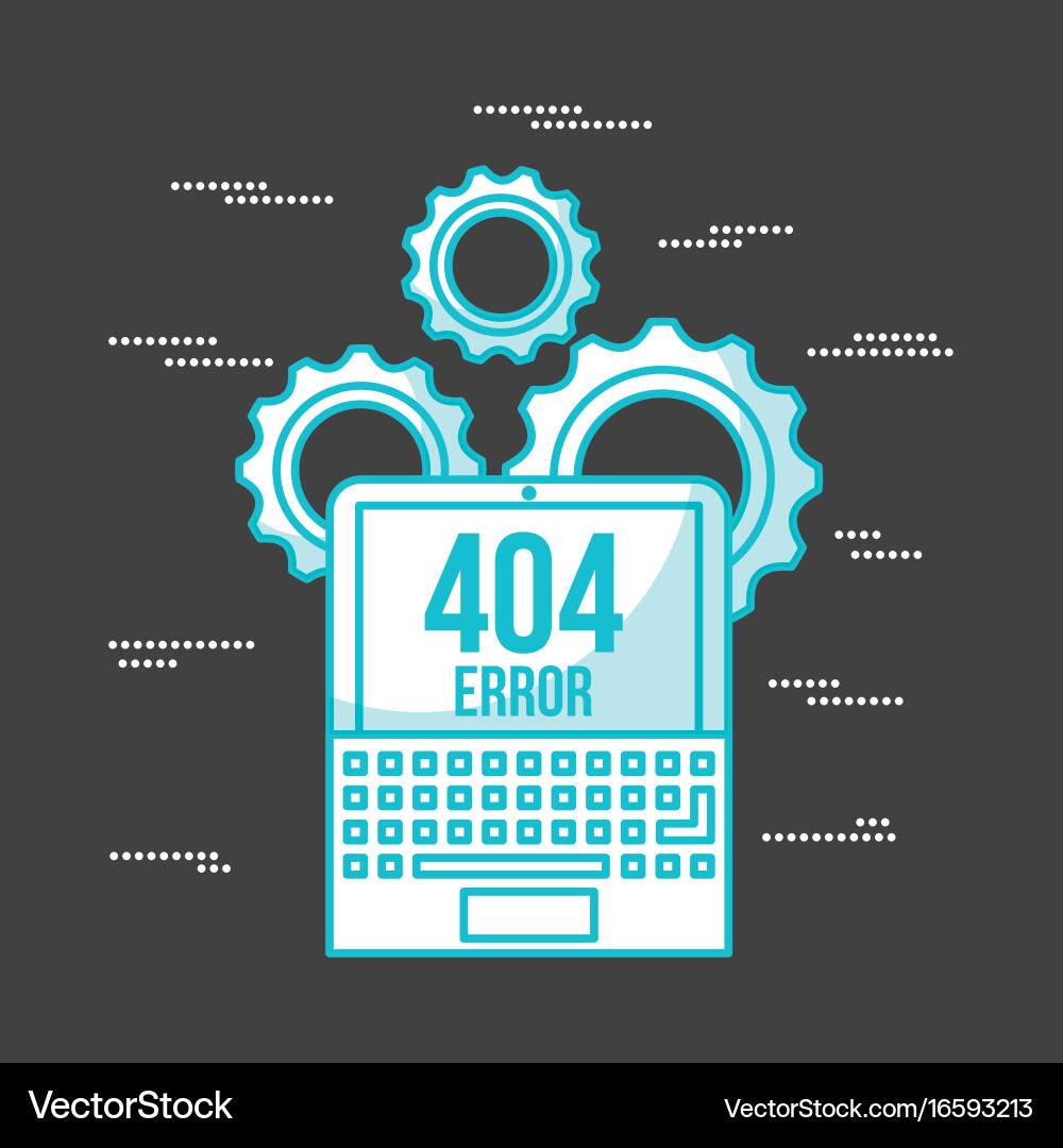 404 error background vector image