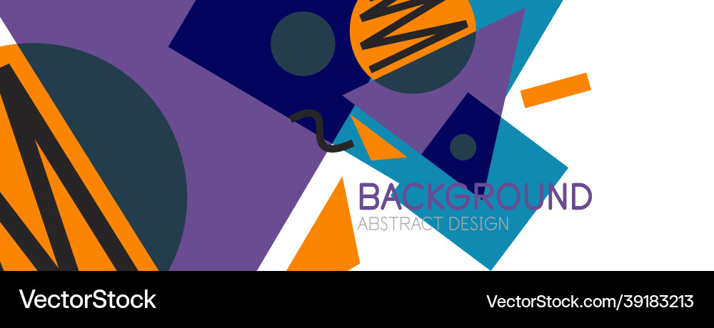 Abstract background blocks lines triangles Vector Image