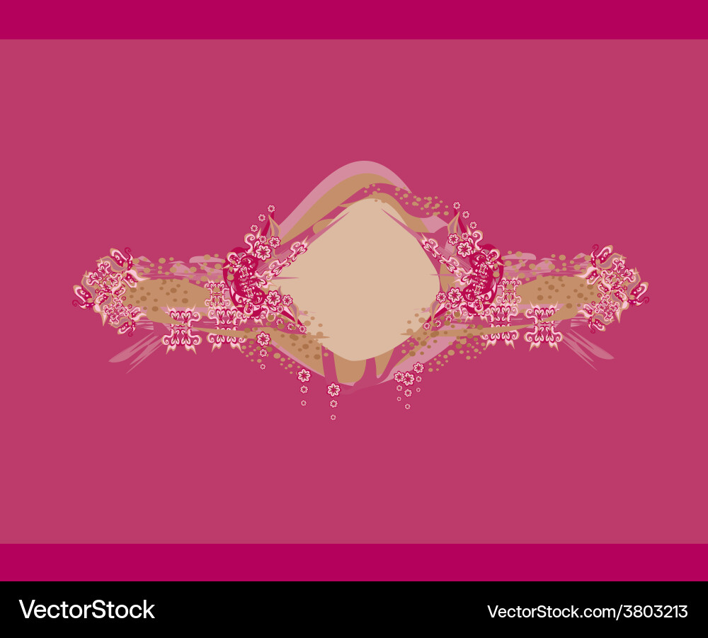 Abstract frame with space for your text vector image