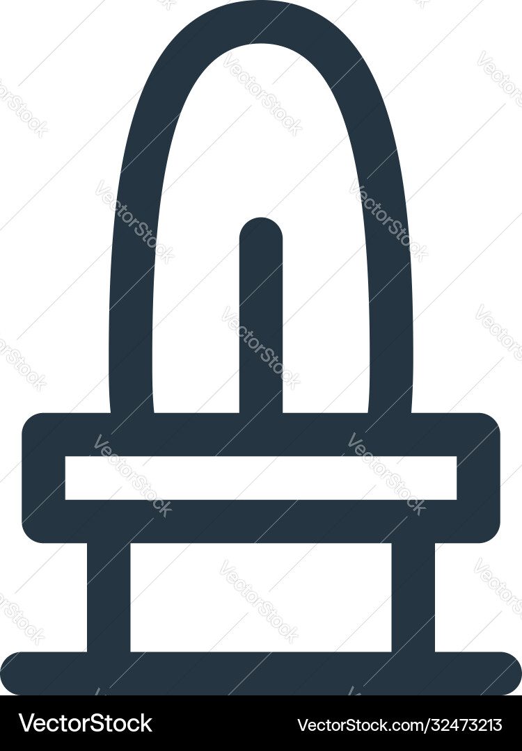 Cactus icon editable stroke linear Vector Image