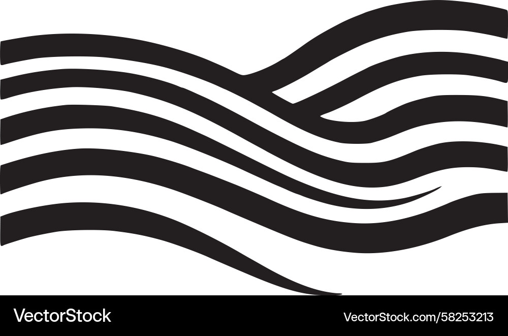 Dynamic Wave Flow Vector Image