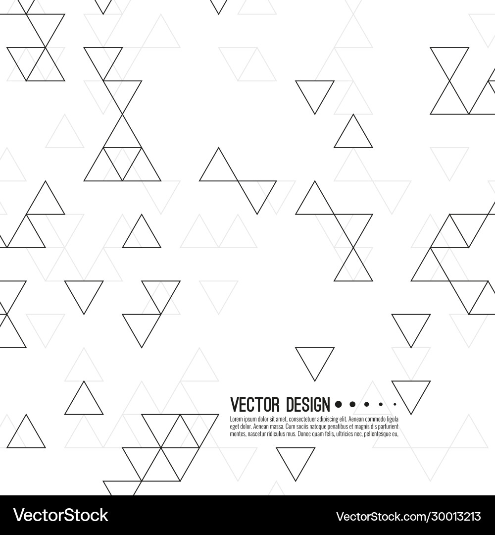 Intersecting Triangle Pattern vector image