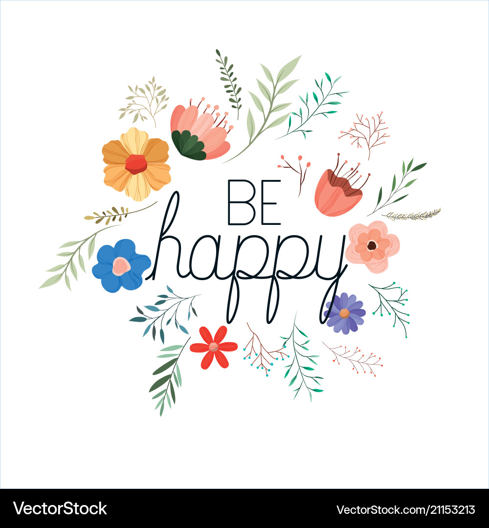 Make it happy message with hand made font Make it happy message with hand made font Vector Image