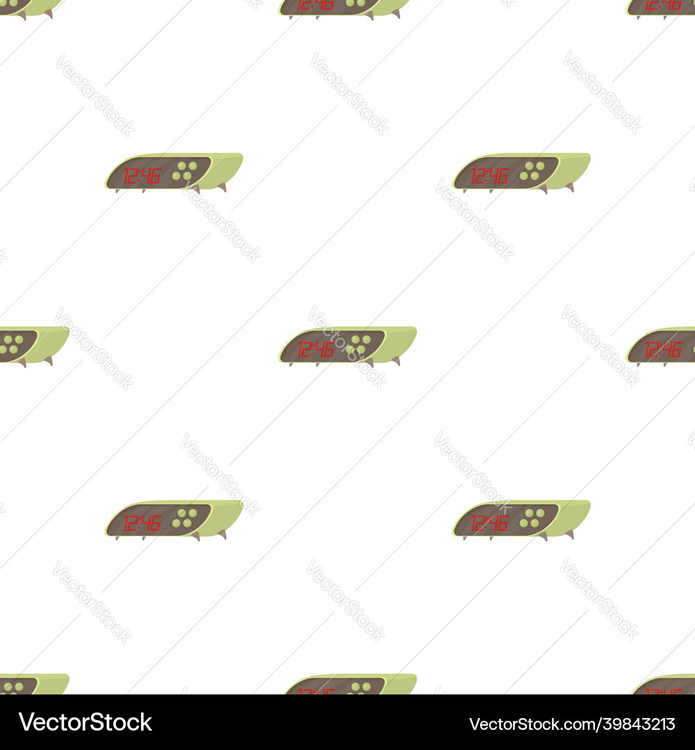 Modern digital table clock pattern seamless Modern digital table clock pattern seamless vector image