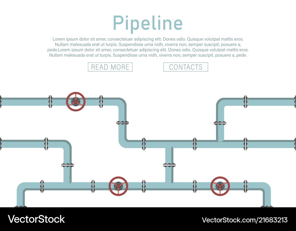 Pipeline design background Pipeline design background vector image