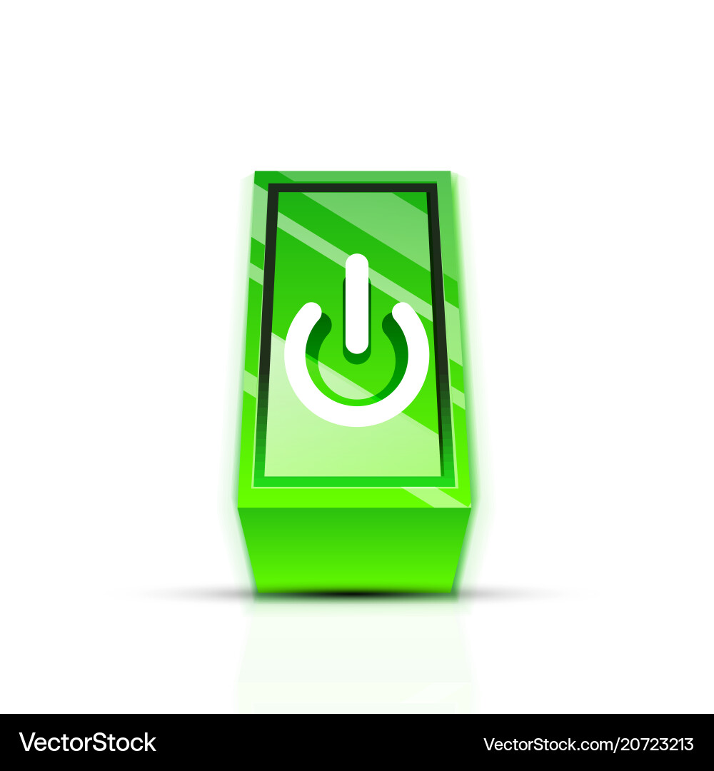 Power button icon start symbol web design ui Power button icon start symbol web design ui vector image