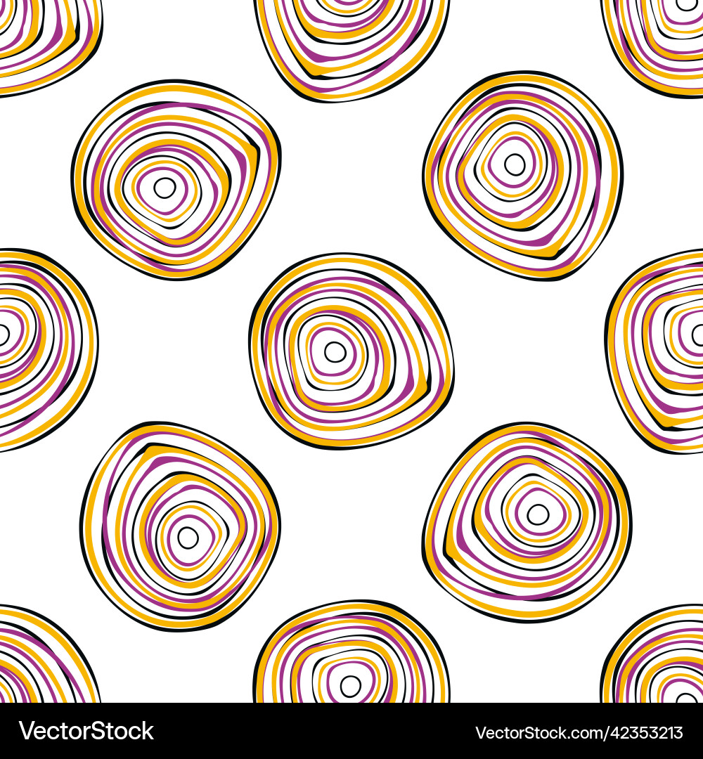 Seamless pattern in 70s design Vector Image