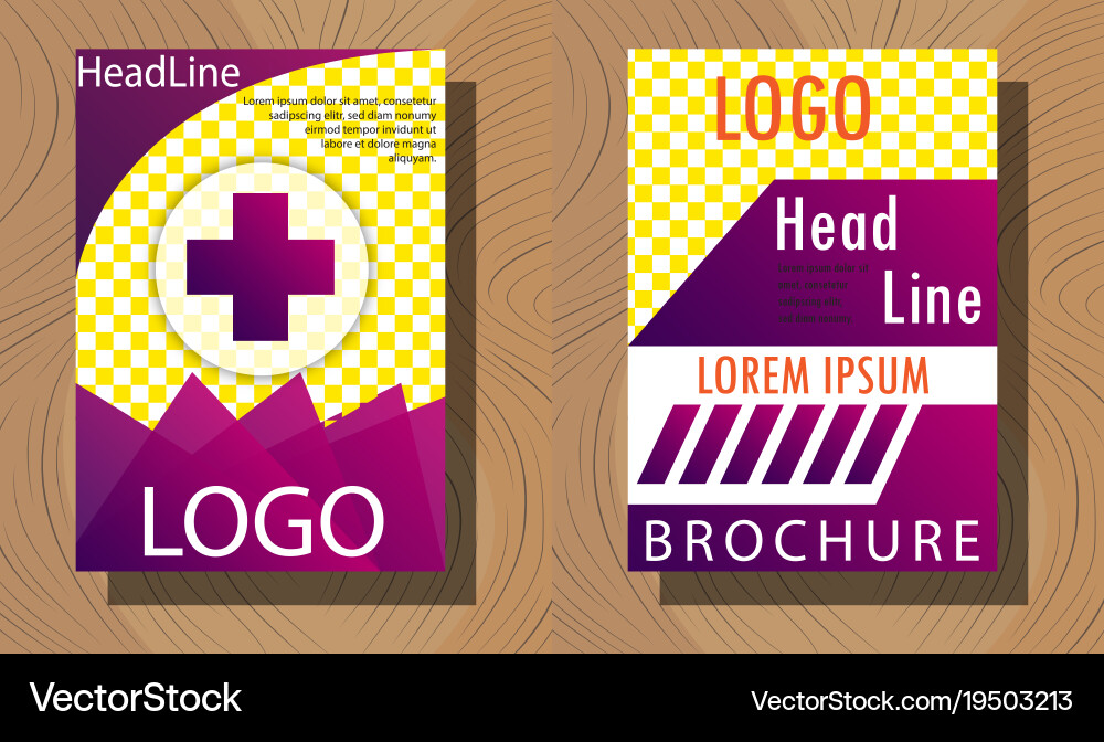 Set of layout background for art template Vector Image