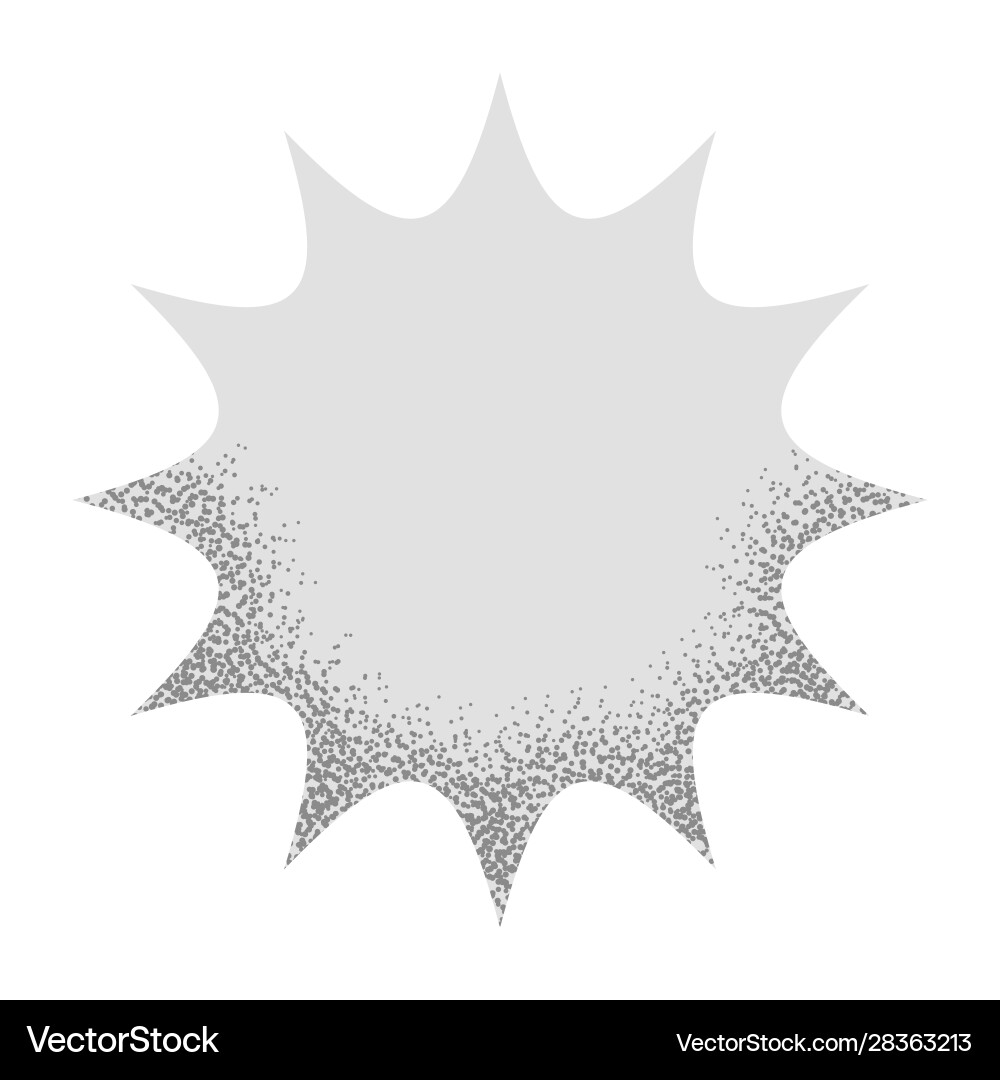 Speech empty bubble with noise sand texture Speech empty bubble with noise sand texture vector image