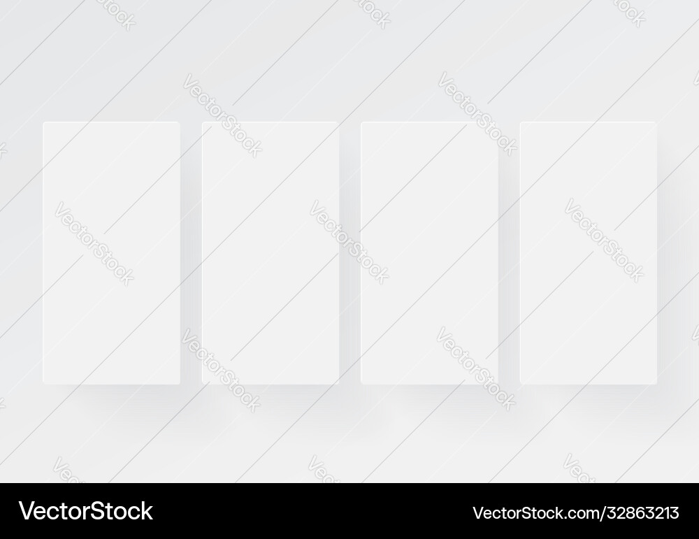 White abstract background with slight shadows Vector Image