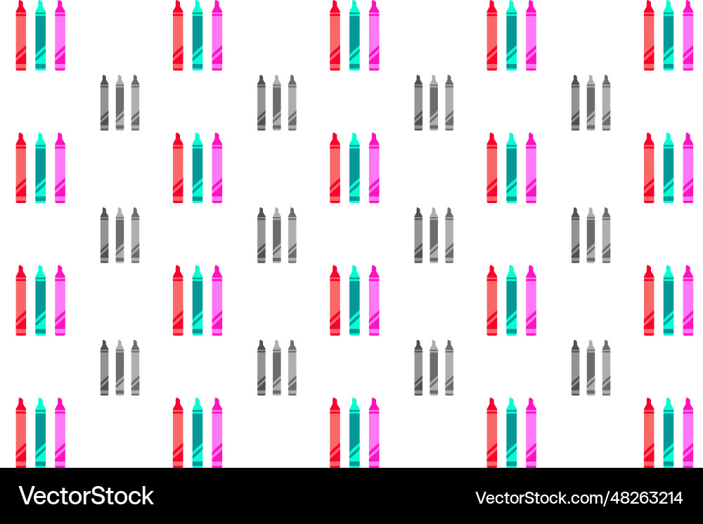 Abstract crayon pattern background vector image