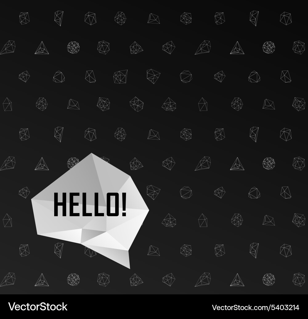 Abstract modern background with polygons design vector image