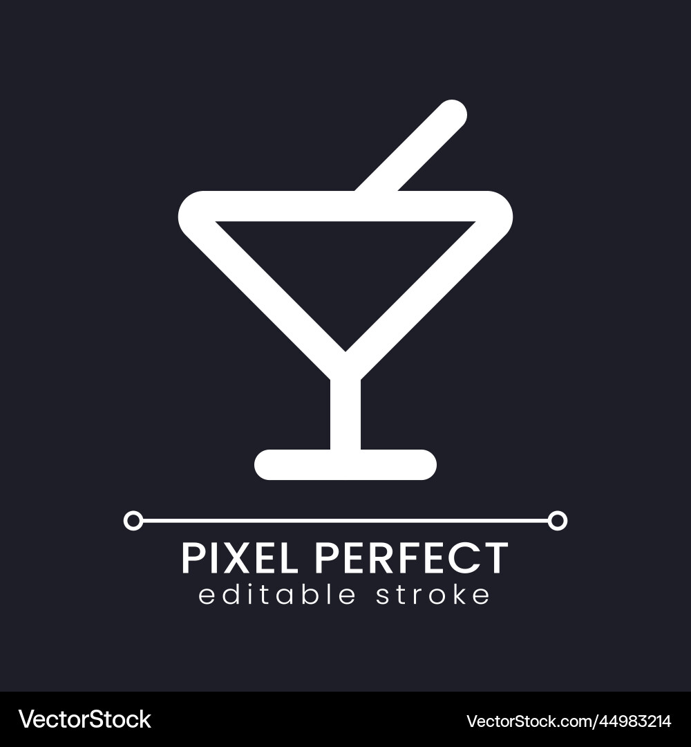 Bar pixel perfect white linear ui icon for dark Bar pixel perfect white linear ui icon for dark vector image