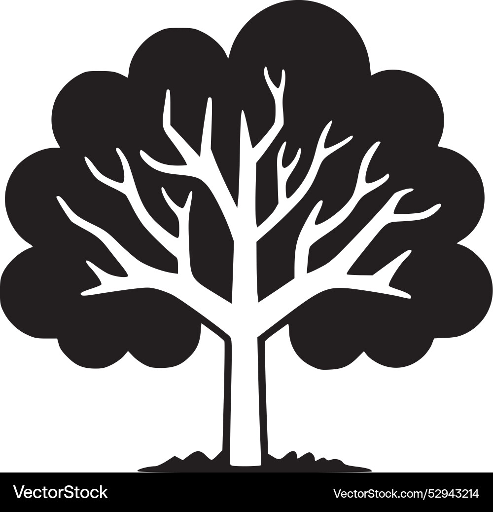 Baum - minimalistisches und flaches Logo Baum - minimalistisches und flaches Logo vektorbild