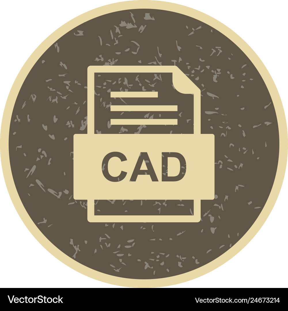 Cad file document icon Vector Image