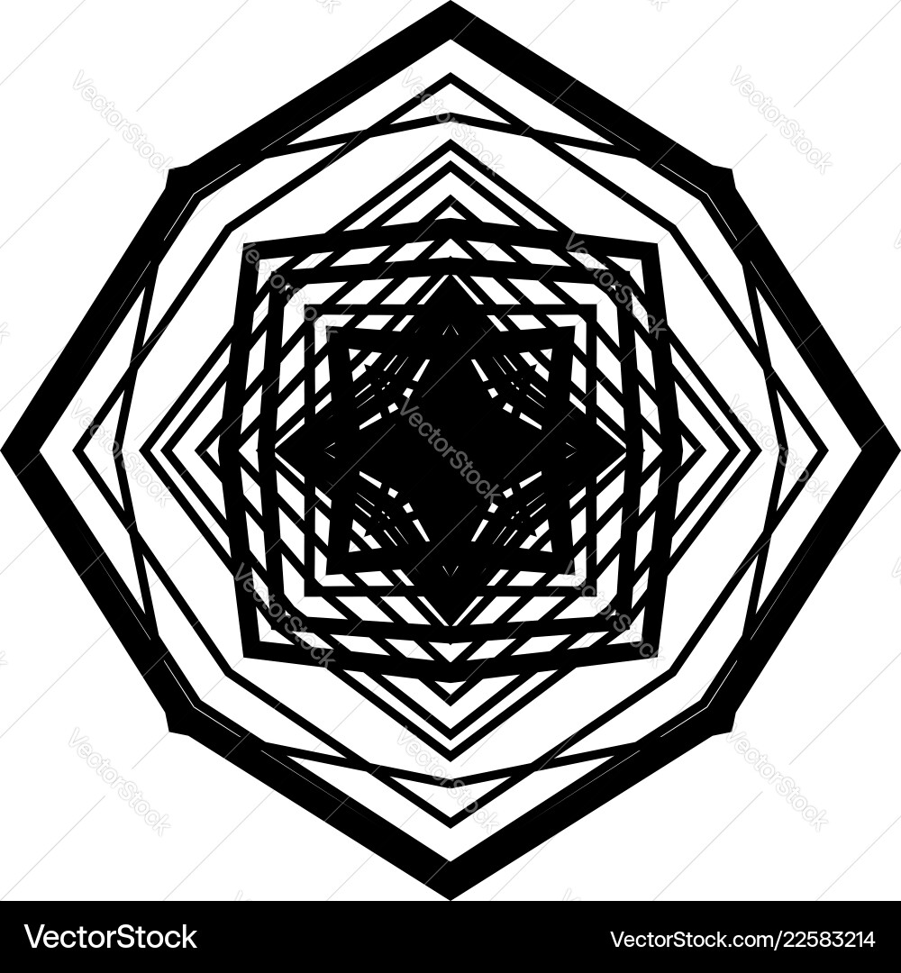 Circular geometric element concentric radial Circular geometric element concentric radial vector image