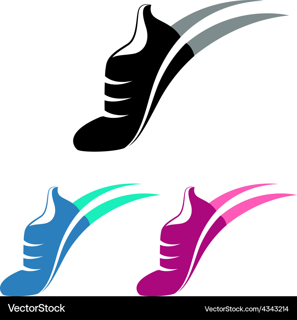 Colorful Sport Shoes Collection Royalty Free Vector Image