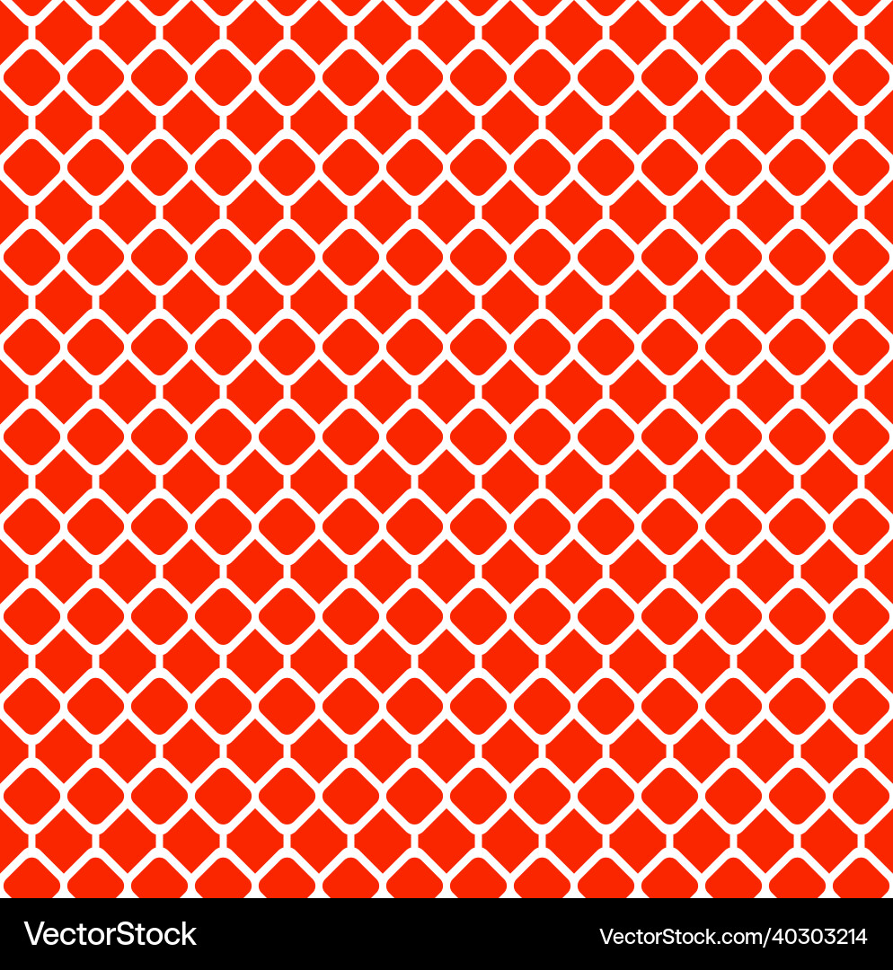 Lattice seamless pattern red and white eps10 vector image