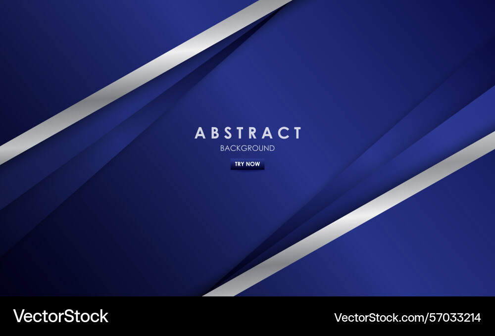 Modern abstract blue dop with silver color Vector Image