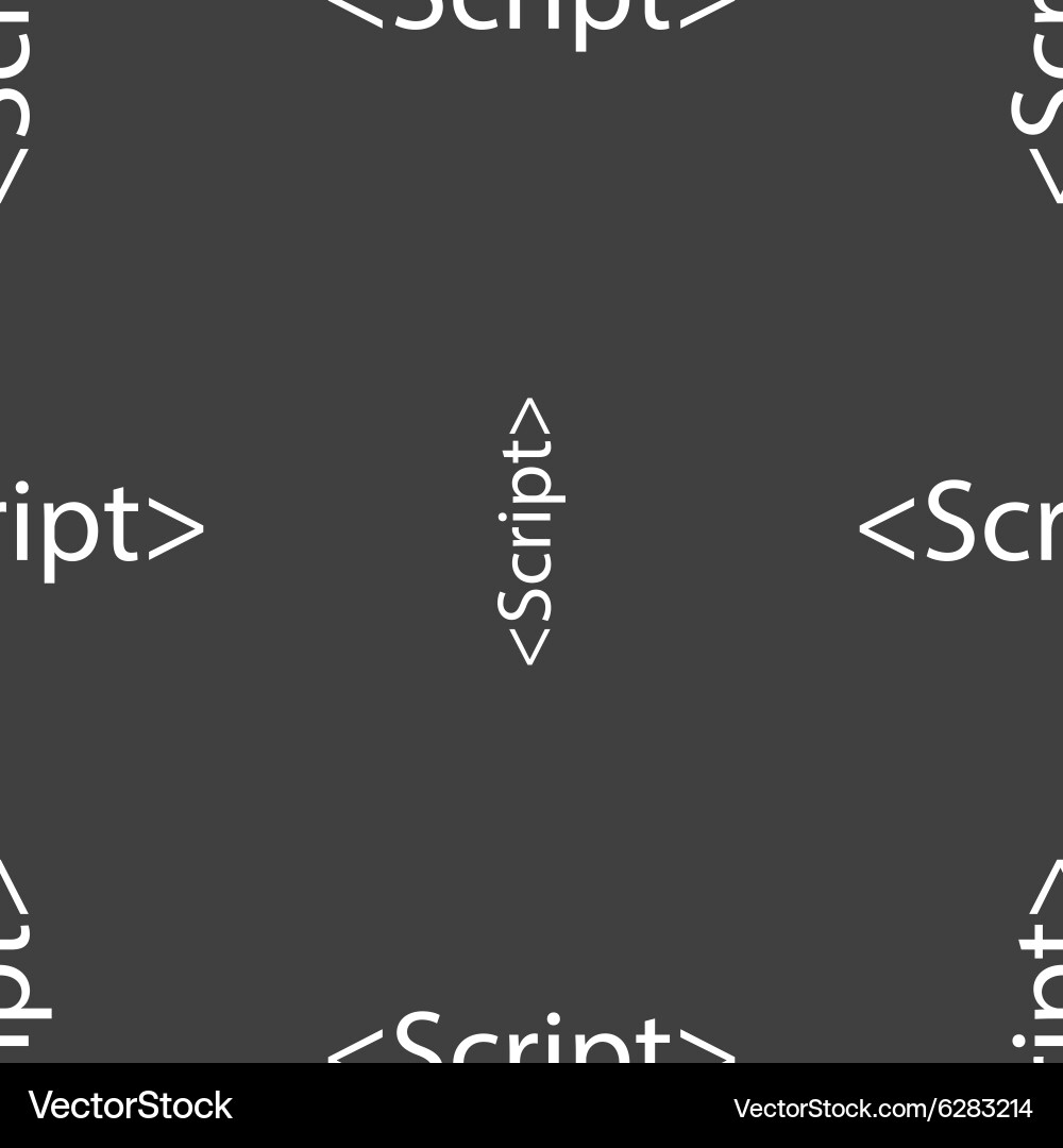 Schriftzeichen Symbol Javascript Code Symbol nahtlos vektorbild