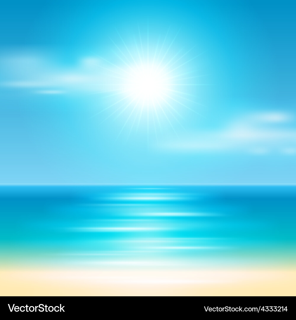 Summer holidays beach background Royalty Free Vector Image