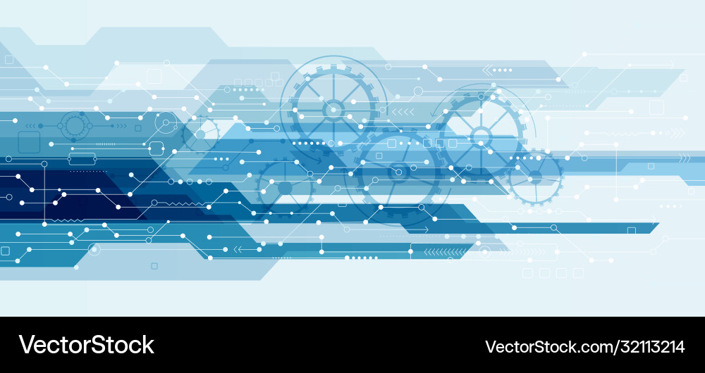 Tech Connection Abstract Background Vector Image