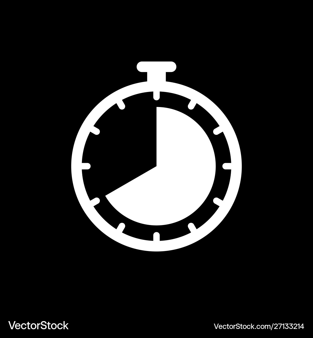 Timer clock icon ui simple style flat vector image