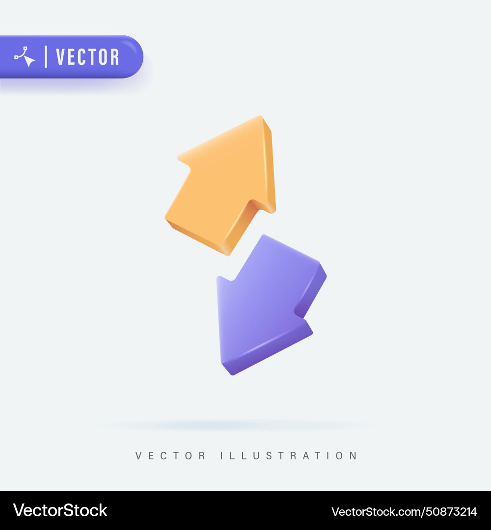 Up down Royalty Free Vector Image - VectorStock