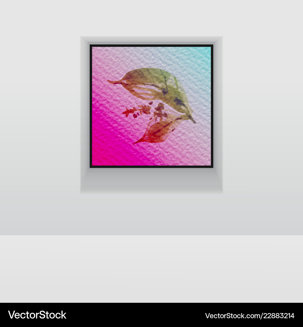 Vibrant heiße Farbe abstrakte Wandkunst Vektorbild