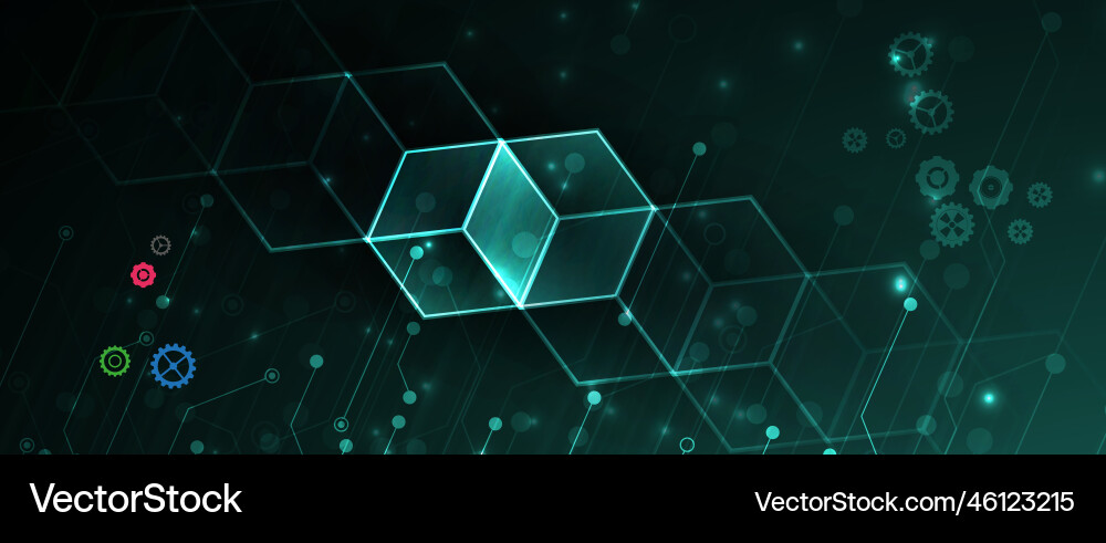 Abstract futuristic fade computer technology Abstract futuristic fade computer technology vector image