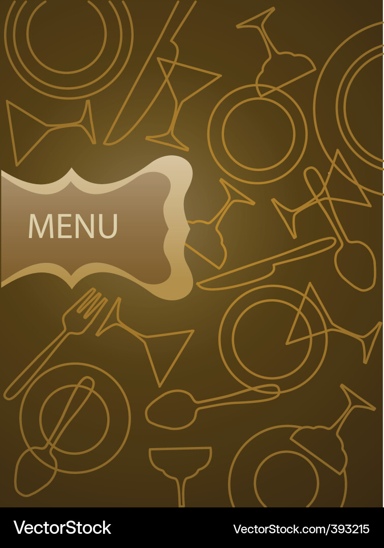 Restaurant menu Vector Image