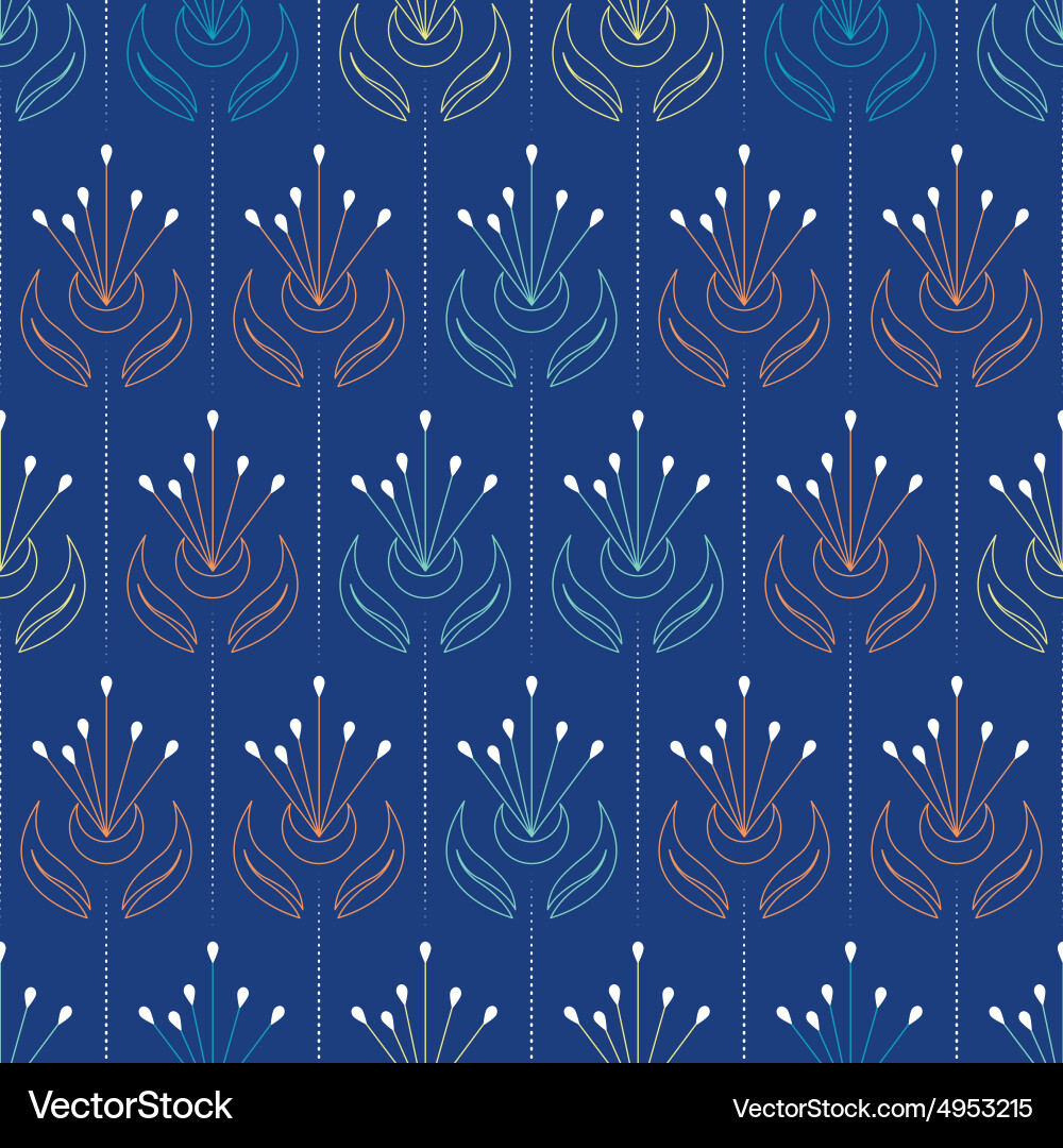 Seamless pattern design flowe Vector Image