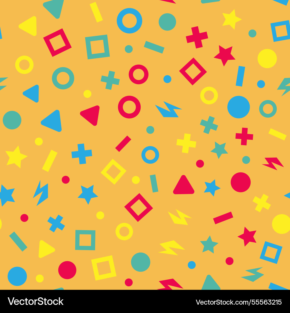 Seamless pattern with simple geometric Vector Image