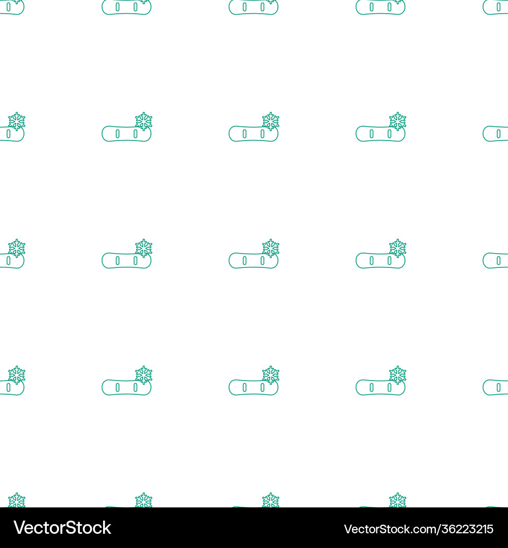 Snowflake icon pattern seamless white background vector image
