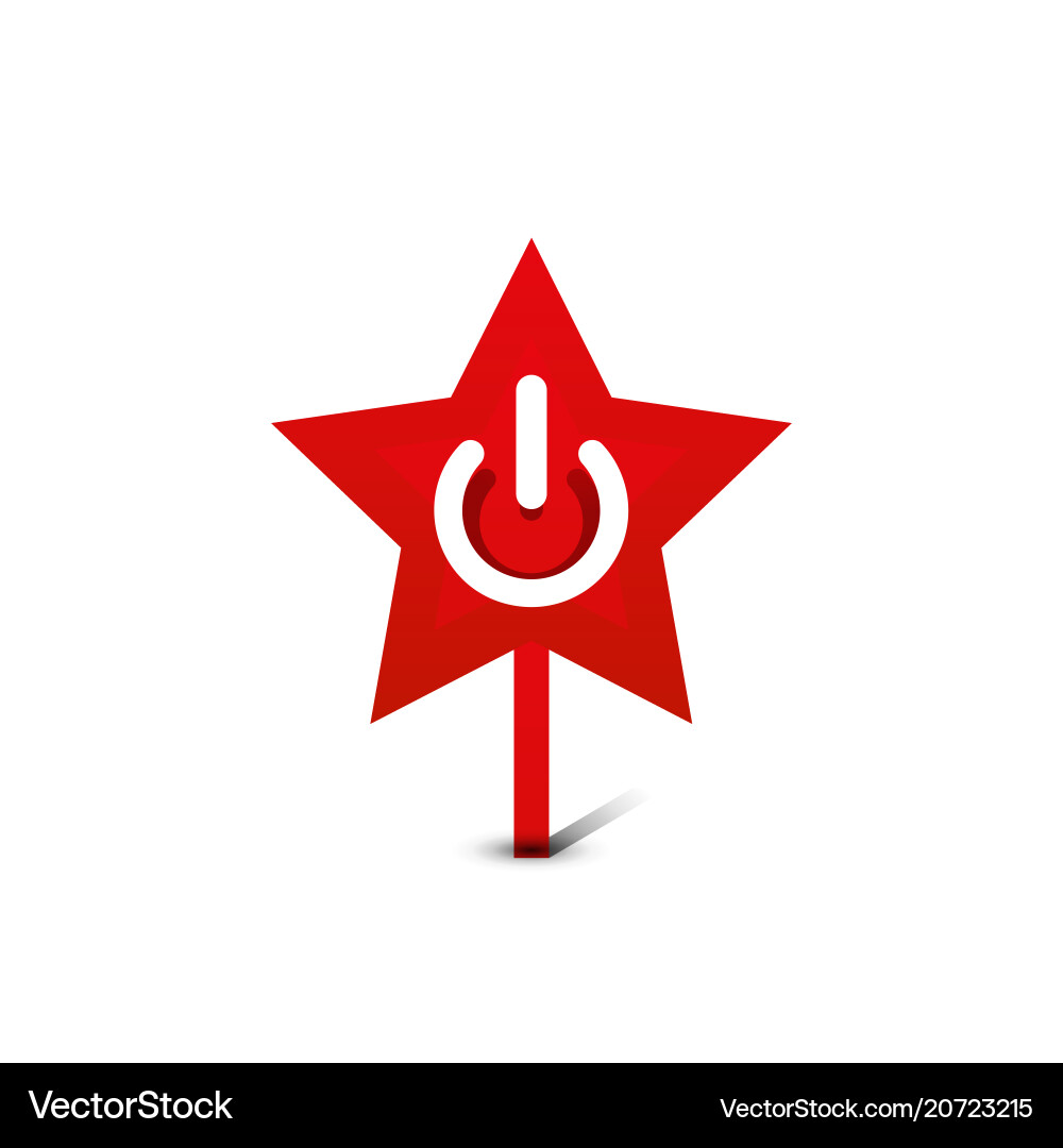 Start power button ui icon design on off symbol Start power button ui icon design on off symbol vector image