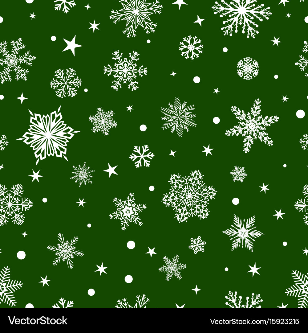 Winter Snowflake Pattern Vector Image
