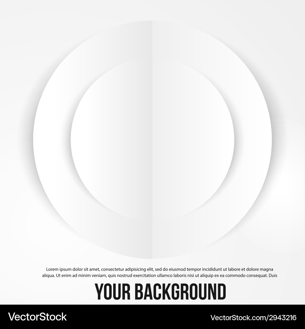Abstract circles template web design vector image