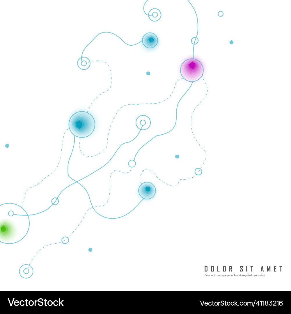 Abstract pattern with color lines and circles Abstract pattern with color lines and circles vector image